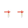 thumbnail image 2 of Greeniant Paquete de 10 broches giratorios de pescado clip de liberación fuerte ABS divisor de gancho giratorio accesorios de aparejos grandes Type1 NO1, 2 of 6
