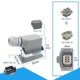 thumbnail image 2 of Rectangular Heavy Duty Connectors Hdc He 6 Core Pin 16a,hdc-he-06, 2 of 5