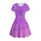 thumbnail image 2 of Snow Wonderland 2 falda de princesa para niñas, falda informal hasta la rodilla, ropa de verano para el hogar, falda de manga corta de Elsa, falda con volantes Disney6T Gao Jinjia LED, 2 of 2