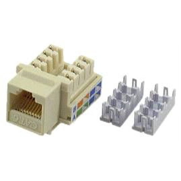 IEC RJ4508F-MT-IVL6 RJ4508 Female Keystone Connector Ivory Category 6