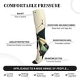 thumbnail image 3 of Lsque Blue Black Butterfly Art Pattern Sport Compression Socks for Men & Women 15-20 mmHg Knee High Nurse Pregnant Running Medical and Travel Athletic, 3 of 6