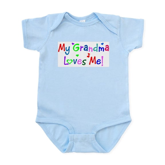 CafePress - My Grandma Loves Me (Des. #1) Infant Bodysuit - Baby Light Bodysuit, Size Newborn - 24 Months