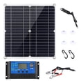 thumbnail image 1 of Flexible Solar Panels Kit 20W with 300W Controller 12V Power Supply USB Charging Interface Solar Board Waterproof Solar Cells for Phone RV Car, 1 of 8