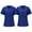 023Dark Blue 2PCS, variant on JULMCOMO Dark Blue Womens Scrubs Clearance Soft Basic Color Pattern Short Sleeve Summer Top Trendy V Neck Healthcare Top Medical Workwear Tee with Pocket Dark Blue L