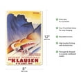 thumbnail image 2 of 8th International Race Klausen Switzerland - Vintage Car Racing Poster by Ernst Ruprecht c.1930 - 8 x 12 inch Vintage Metal Tin Sign, 2 of 4