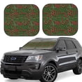 thumbnail image 6 of Kdxio Red Snake Print 2-Piece Sun Shade Front Windshield - Foldable Car Front Window Sunshades for Most Sedans SUV Truck, 6 of 6
