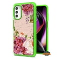 thumbnail image 2 of For Samsung Galaxy S23 FE /Fan Edition Pattern Design Bling Glitter Shockproof Hybrid TPU Frame and Hard PC Back Phone Case Cover by Xpression - Green Floral, 2 of 7