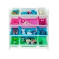 thumbnail image 6 of UNiPLAY Toy Organizer With 12 Removable Storage Bins, Multi-Bin Organizer for Books, Building Blocks, School Materials, Toys with Baseplate Board Frame (Pink), 6 of 8
