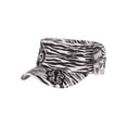 thumbnail image 2 of Chapeau de Cadet Réglable de Style en Détresse - Zebra Fleur-de-lis, 2 of 2