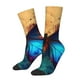 thumbnail image 1 of Fotbe Vibrant Rainbow Butterfly A Calcetas Largas con Estampado para Hombre y Mujer – Calcetas de Compresión Transpirables y Elásticas, Viajar y Uso Diario Talla 5-11, 1 of 6