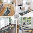 thumbnail image 6 of Yayeee Runner Rug for Bedroom 2'x6' Machine Washable Hallway Non Slip Mat, Green Mountains, 6 of 8