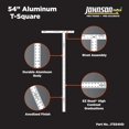 Johnson Level 54" Aluminum Drywall TSquare with ExtraThick Blade