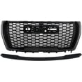 thumbnail image 3 of labwork Glossy Black Front Honeycomb Grille and Hood Molding Trim Replacement for 2021 2022 2023 Yukon Yukon XL 84835783, 3 of 7