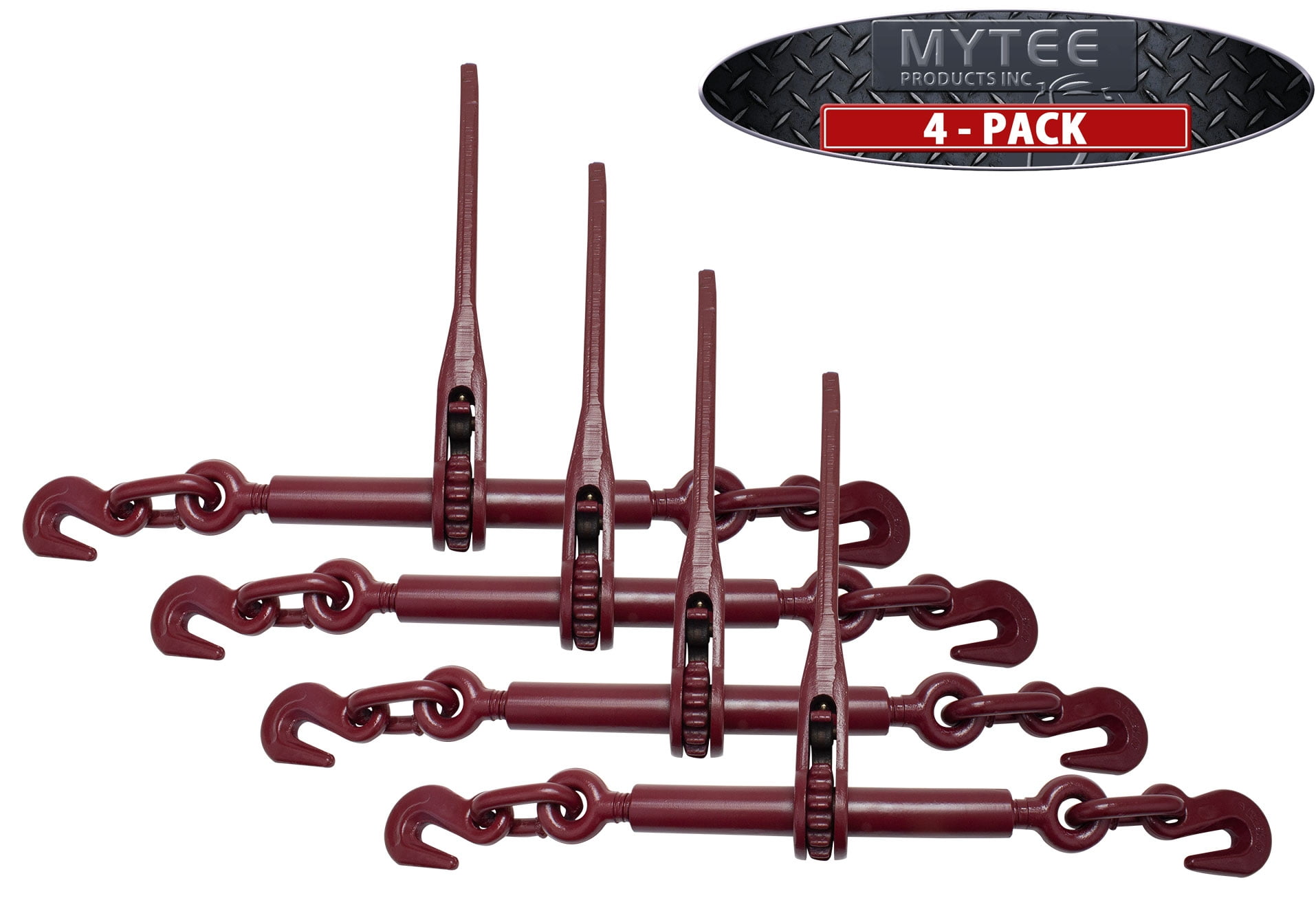 (4 Pack) Ratchet Load Lever Binder 5/16" 3/8" Chain Binders Tie Down