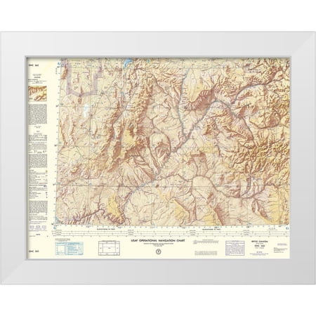 USAF 18x15 White Modern Wood Framed Museum Art Print Titled - Bryce Canyon Utah New Mexico Colorado Sheet