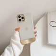 thumbnail image 2 of Compatible with iPhone 14 Pro Max Plating Case Fashion Luxury Electroplated Cover Ultra Thin Slim 3 in 1 Camera Protection Cover for iPhone 14 Pro Max Women Girls Men Clear, 2 of 7