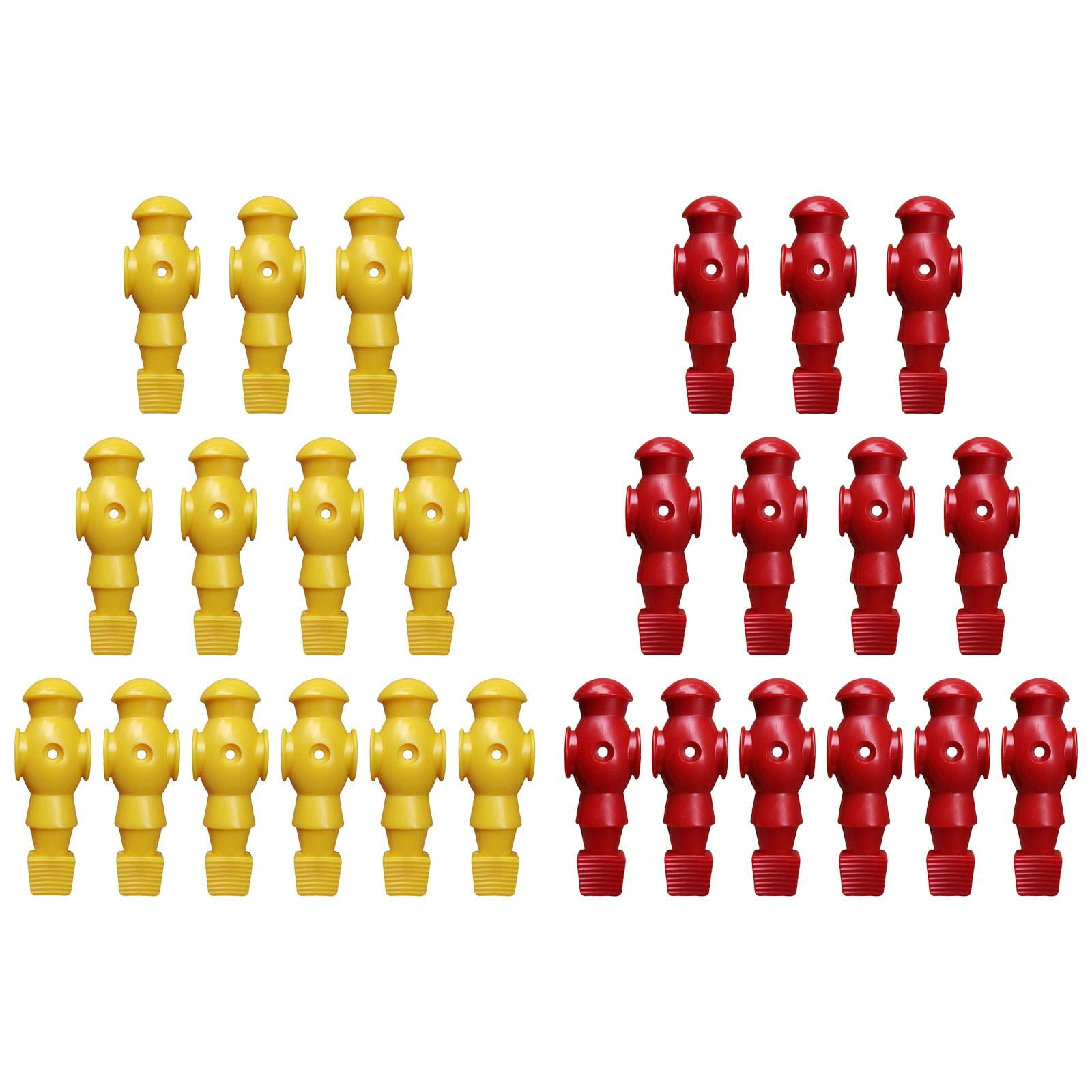 harayaa 26Pcs Table Soccer Men Player Football Player Birthday Indoor Table Game Toy Red Yellow