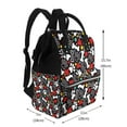 thumbnail image 2 of Fotbe Paw And Bones Mochila Maternidad - Lona de Sarga Impermeable, Mochila de Pañales de Gran Capacidad con Múltiples Bolsillos y Correas Ajustables, 2 of 6