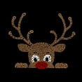 thumbnail image 2 of Peeking Reindeer - Boy's Word Art T-Shirt, 2 of 2