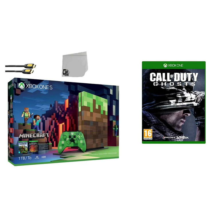 utilizar . Inyección Microsoft 23C-00001 Xbox One S Minecraft Limited Edition 1TB Gaming Console  with 2 Controller Included with Call of Duty- Ghosts BOLT AXTION Bundle  Like New - Walmart.com