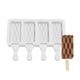 thumbnail image 1 of Molde de helado de silicona, molde para paletas de hielo de 4 celdas, fabricante de helados DIY para paletas de postre congelado, 1 of 8