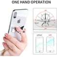 thumbnail image 3 of Metal Cell Phone Finger Ring Stability Holder Back Stand Collapsible Hand Grip Knob Loop Universal Car Mount Hook 360 for iPhone Samsung Galaxy Mobile Cute Accessories, Silver, 3 of 6