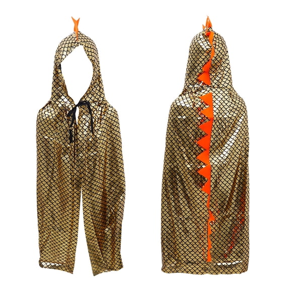 Phenofice 1 Pc Dinosaur Design Cloak Costume Cape for Party Cosplay Dress Up, Stage Performance and Pretend Play