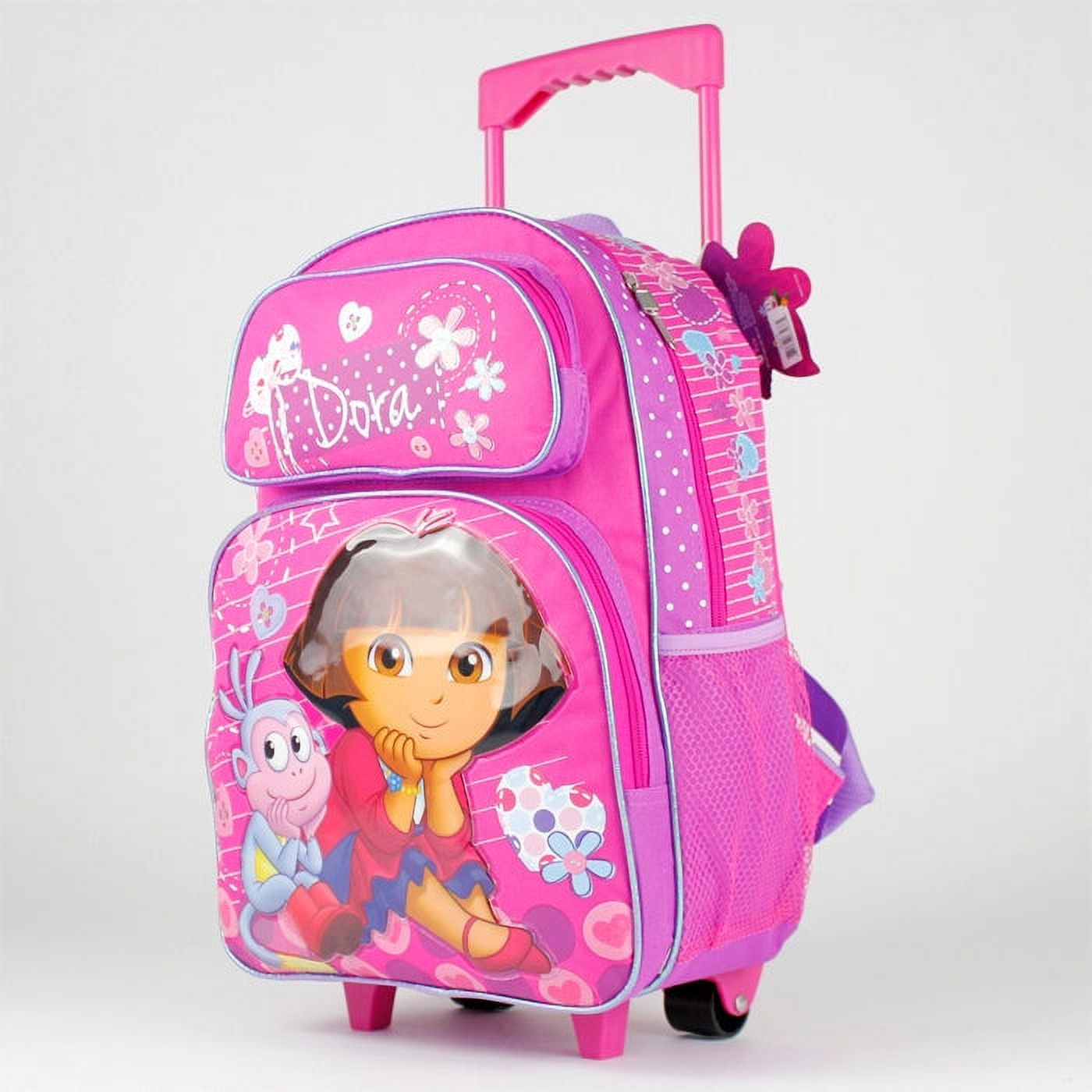 Large Rolling Backpack - Dora the Explorer - Pink and Purple