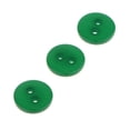 thumbnail image 3 of 100 Pieces 1cm Resin Buttons 2 Holes Round Craft Buttons for Sewing Green, 3 of 8