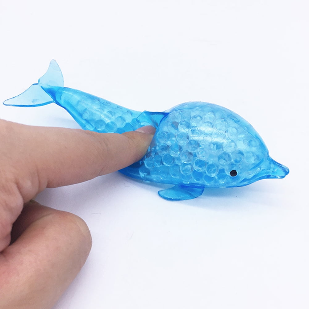 BH_ KE_ BU_ Shark Marine Animal Bead Filled Squeeze Doll Relief Vent Adult Kids 