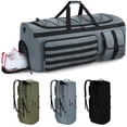 thumbnail image 4 of Gonex 130L Travel Duffel Bag for Men, 3 in 1 Extra Large Gym Bag Backpack with Shoes Compartment for Weekender Sports Workout, 4 of 9