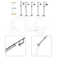 thumbnail image 1 of 5Pcs N-Gauge Yard Lights Model Lamp Posts Scenery Lamps + Resistors, 1 of 8