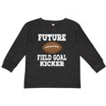 thumbnail image 3 of Inktastic Football Future Field Goal Kicker Boys Long Sleeve Toddler T-Shirt, 3 of 5