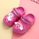 thumbnail image 1 of Zapatos con agujeros para niños de Disney, pantuflas para interiores con dibujos animados para bebés, sandalias congeladas de princesa para niñas, plantilla 140 de 13,8 cm Gao Jinjia LED, 1 of 2