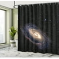 thumbnail image 5 of Ambesonne Galaxy Shower Curtain, Spiral Space Universe, 69"Wx84"L, Black Beige Purple, 5 of 5
