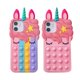 thumbnail image 1 of Funda de silicona para teléfono con unicornio, juguete suave de arcoíris para Iphone 13 pro max, 2 uds. Sincero Electrónica, 1 of 5