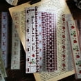 thumbnail image 3 of Transparent Lace Stickers PET Stickers for Scrapbooking Junk Journal Card Making Collage Diary Planner Notebook Craft Decoration Pink, 3 of 6