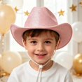 thumbnail image 2 of Children's Western Cowboy Hat for Birthday Party Outdoor Casual School Daily Wear, 2 of 5
