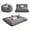 Gray, variant on Hobestluk Bean Bag Chair Convertible Beanbag Chairs for Adults, 3 in 1 Bean Bags with Stripe Cover, Adult Bean Bag Chair for Living Room, Bedroom (Grey, Queen)
