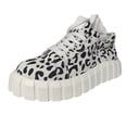 thumbnail image 2 of Zapatos de mujer Leopard Zebra-Pattern Tacón plano Moda Cómodos Zapatos casuales con cordones Wmkox8yii FOPL992, 2 of 6