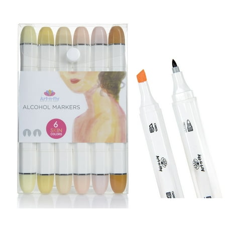 skin tone markers set of 6 dual tip flesh colored professional sketch pens for illustration sketching - Skin Color Markers skin tone markers set of 6 dual tip flesh colored professional sketch pens for illustration sketching - Skin Color Markers