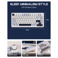 thumbnail image 4 of Teclado mecánico para juegos EPOMAKER EA75 75% RGB inalámbrico, 4 of 8
