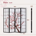 thumbnail image 7 of FDW Room Divider 6Ft Folding Privacy Divider 4 Panel,White, 7 of 7