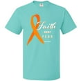 thumbnail image 3 of Inktastic Faith over Fear Leukemia Awareness with Orange Ribbon T-Shirt, 3 of 5