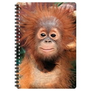 3D LiveLife Notebook - Baby Orangutan from Deluxebase. 80 Page Lined Lenticular 3D Orangutan Notebook. 11 x 8.5 in. Superb school or work stationery with artwork licensed from artist Michael Searle