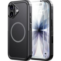 Diverbox Magnetic for iPhone 17 Case-(Compatible with MagSafe) Heavy Duty Protection Phone Case with Camera Control Button with Screen Protector Shockproof Drop-Proof 6.3 inch