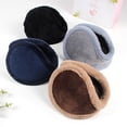 thumbnail image 2 of Orejeras cálidas de invierno para hombre, orejeras extra grandes, orejeras gruesas, protección auditiva a prueba de viento, artefactos para ciclismo, orejeras anticongelantes, 2 of 6