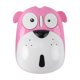 thumbnail image 1 of Ratón inalámbrico ergonómico con diseño de perro de dibujos animados, accesorio ideal para juegos en casa, la oficina o para viajar. Rosa, 1 of 9