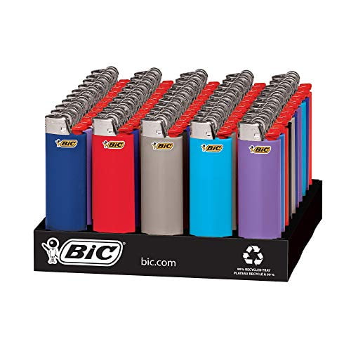 BIC Classic Lighter, Assorted Colors, 50-Count Tray, Up to the Lights (Assortment of Colors May Vary) - Walmart.com
