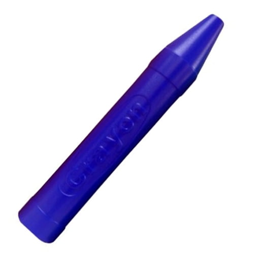 Single Blue Jumbo Plastic Crayon (20") 1/pack